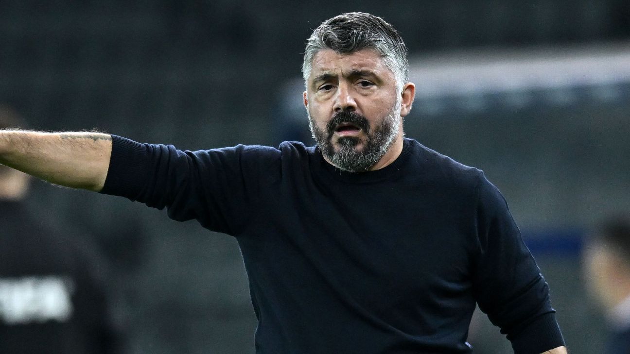 加图索:曼奇尼执教意大利队令人放心,未率队进世界杯成终身之痛